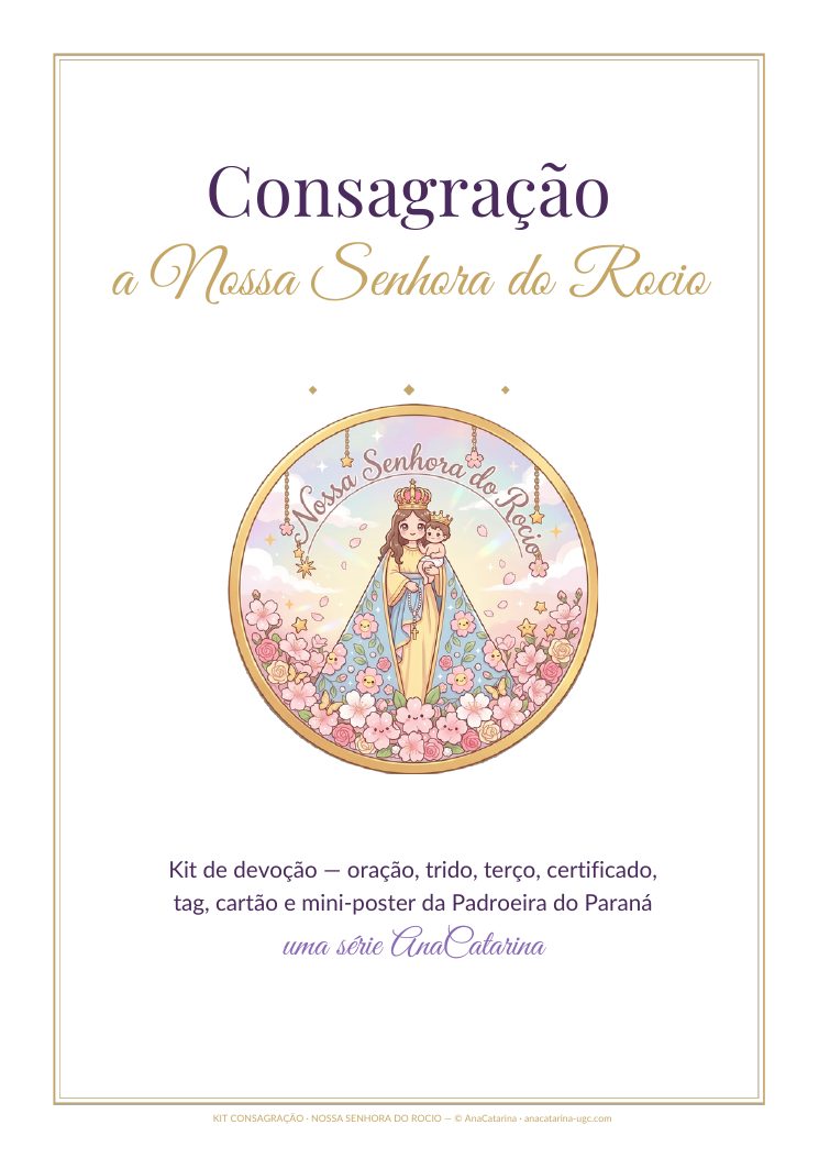 Kit Consagração Nossa Senhora do Rocio