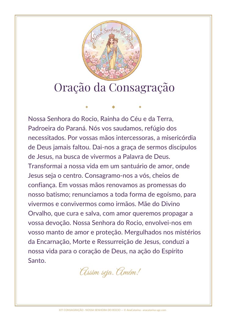 Oração da Consagração