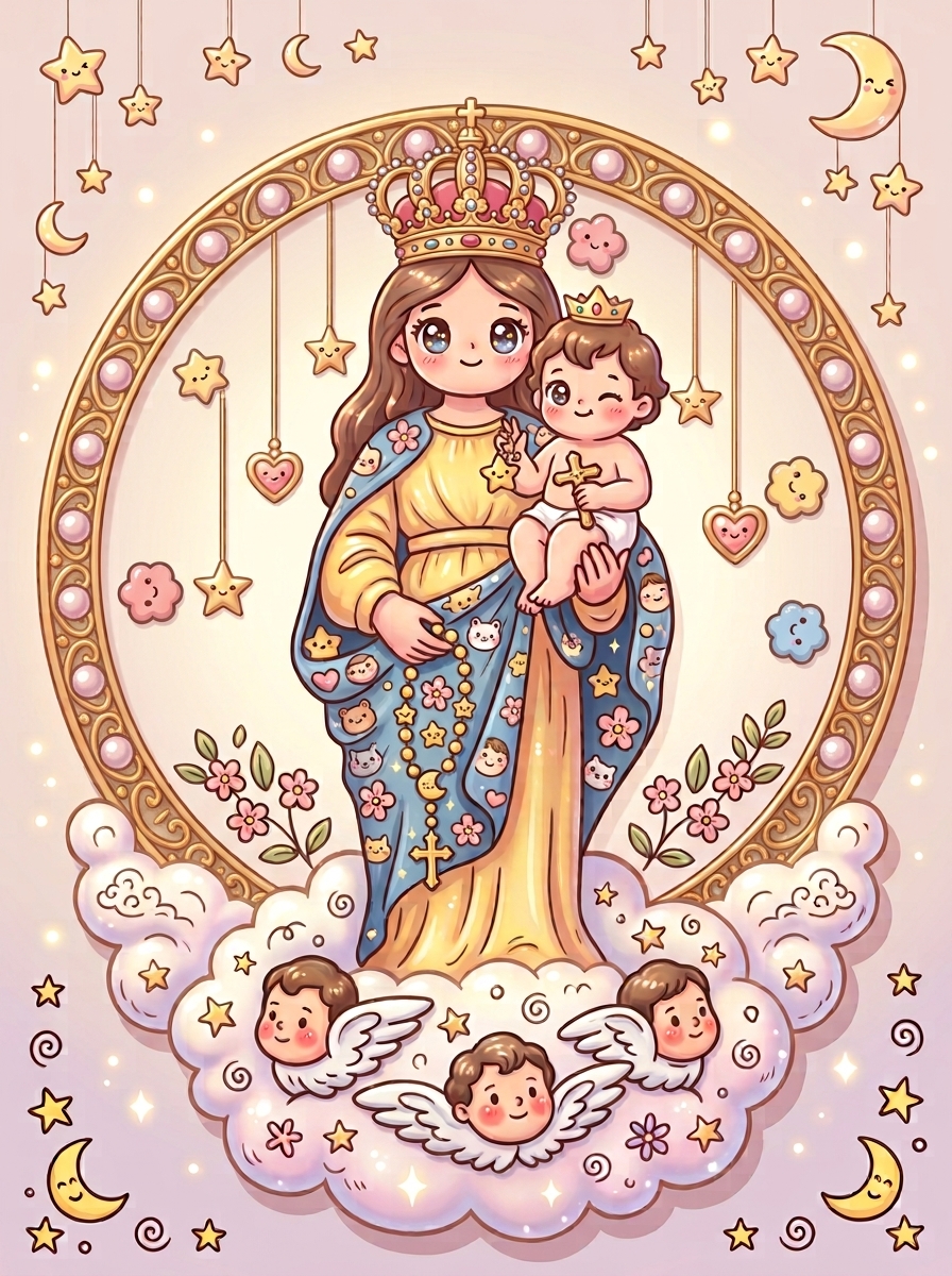 Letícia, devota do Rocio e criadora